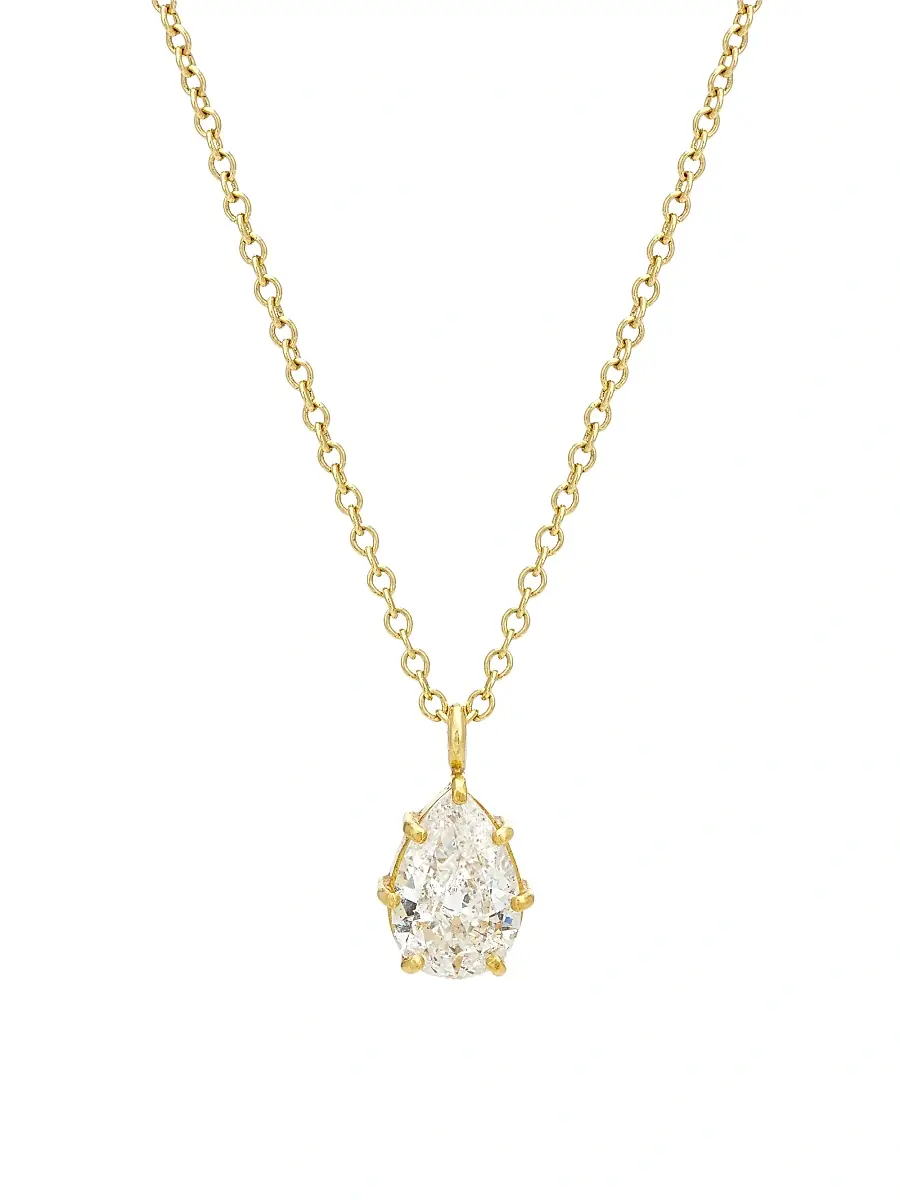 Eli Halili Women's 18K & 24K Yellow Gold & Diamond Pendant Necklace - Yellow Gold | Image 1 Eli Halili Women's 18K & 24K Yellow Gold & Diamond Pendant Necklace - Yellow Gold | Image 1