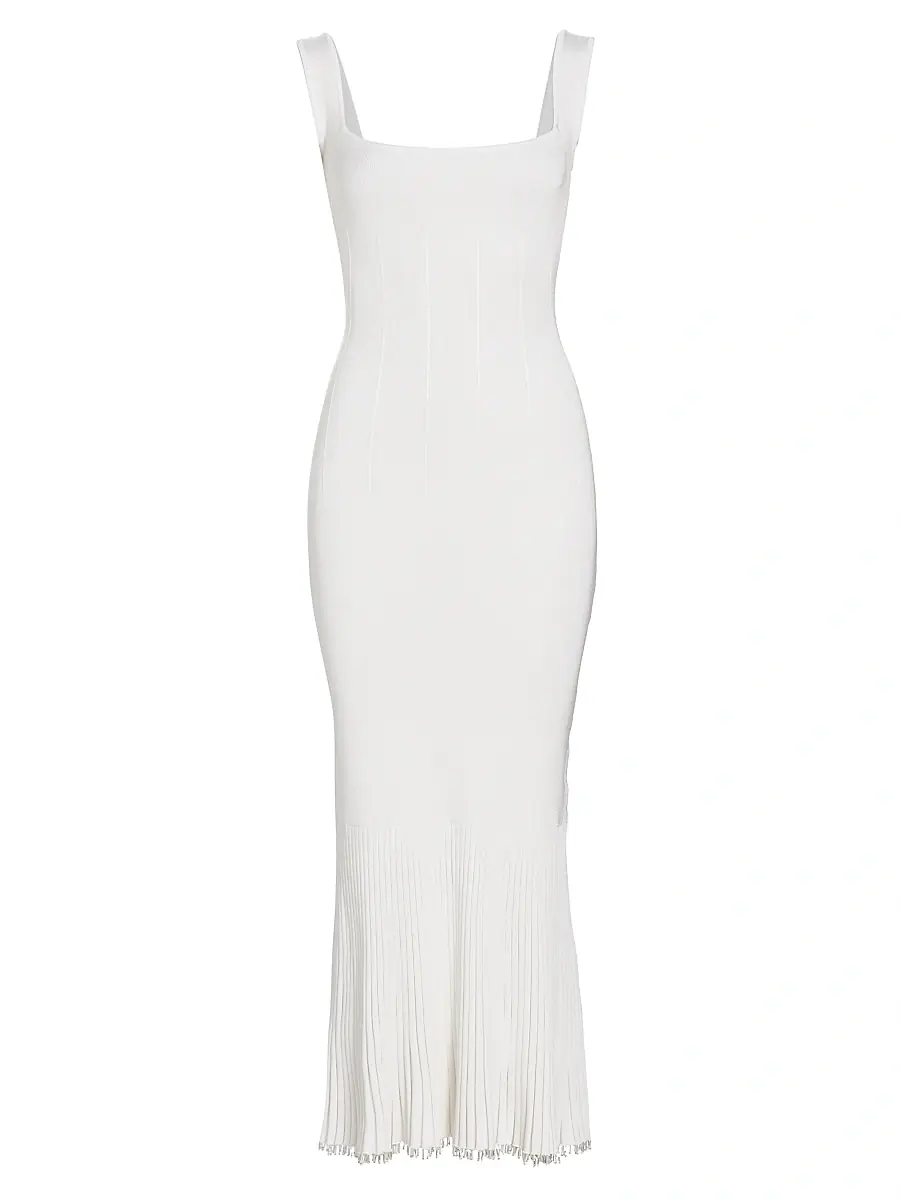 GALVAN LONDON Women's Atalanta Sleeveless Beaded Maxi-Dress - Pearl - Size XL | Image 1 GALVAN LONDON Women's Atalanta Sleeveless Beaded Maxi-Dress - Pearl - Size XL | Image 1