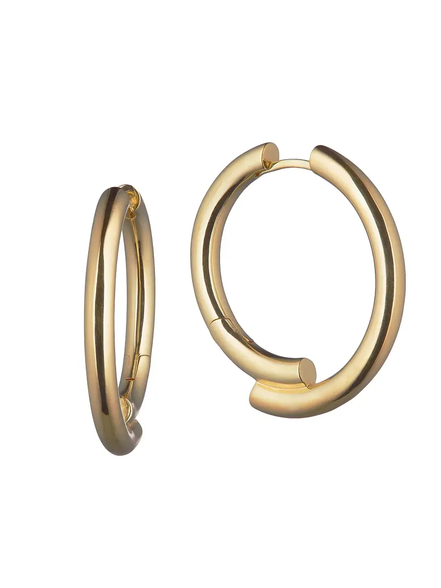 Otiumberg Women's Chaos 14K-Yellow-Gold Vermeil Hoop Earrings - Yellow Gold | Thumbnail 2 Otiumberg Women's Chaos 14K-Yellow-Gold Vermeil Hoop Earrings - Yellow Gold | Thumbnail 2