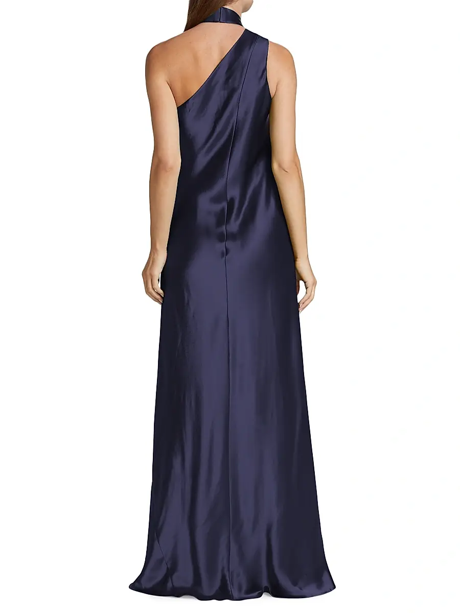 GALVAN LONDON Women's Ushuaia Satin Tieneck Gown | Thumbnail 5 GALVAN LONDON Women's Ushuaia Satin Tieneck Gown | Thumbnail 5