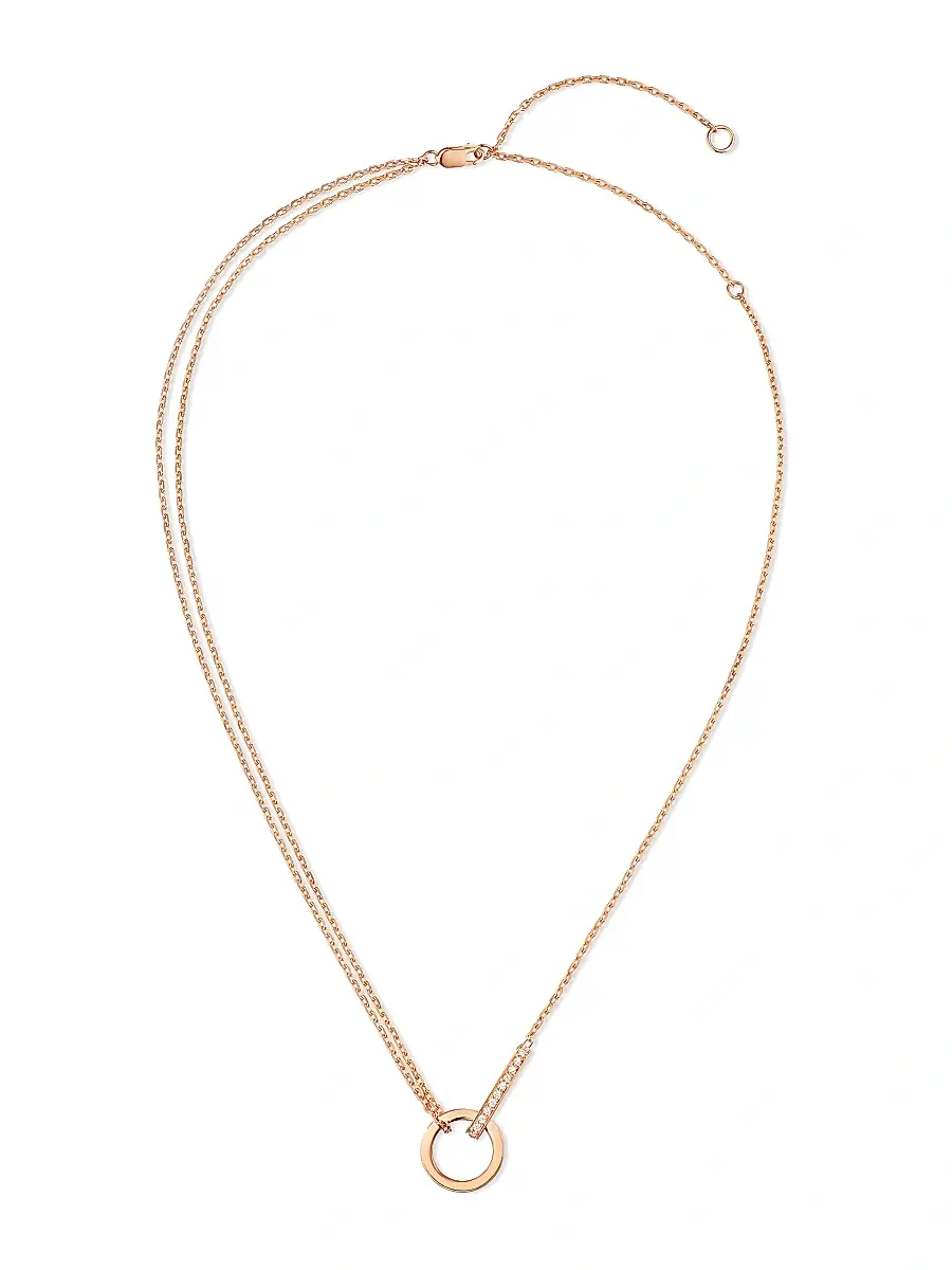 Women's Berbere 18K Rose Gold & Diamond Necklace - Pink Gold Women's Berbere 18K Rose Gold & Diamond Necklace - Pink Gold