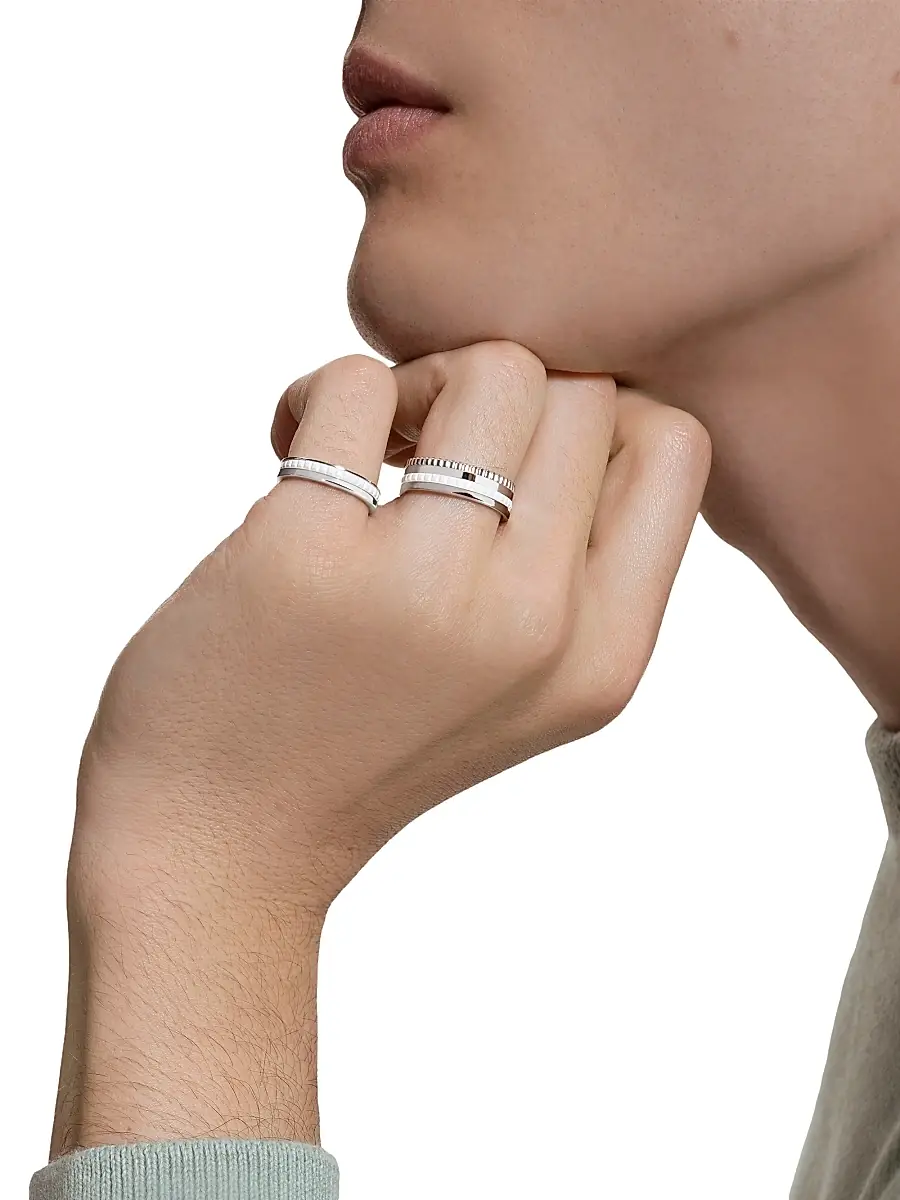 Boucheron Women's Quatre White Edition 18K White Gold & HyCeram Ring - White Gold | Thumbnail 2 Boucheron Women's Quatre White Edition 18K White Gold & HyCeram Ring - White Gold | Thumbnail 2