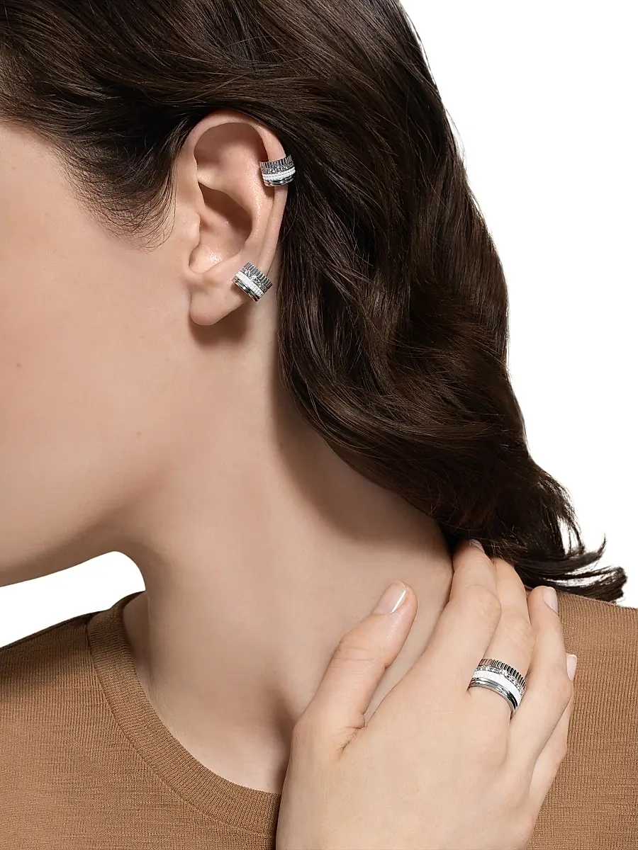 Boucheron Women's Quatre White Edition 18K White Gold, HyCeram & 0.52 TCW Diamond Ring - White Gold | Thumbnail 2 Boucheron Women's Quatre White Edition 18K White Gold, HyCeram & 0.52 TCW Diamond Ring - White Gold | Thumbnail 2
