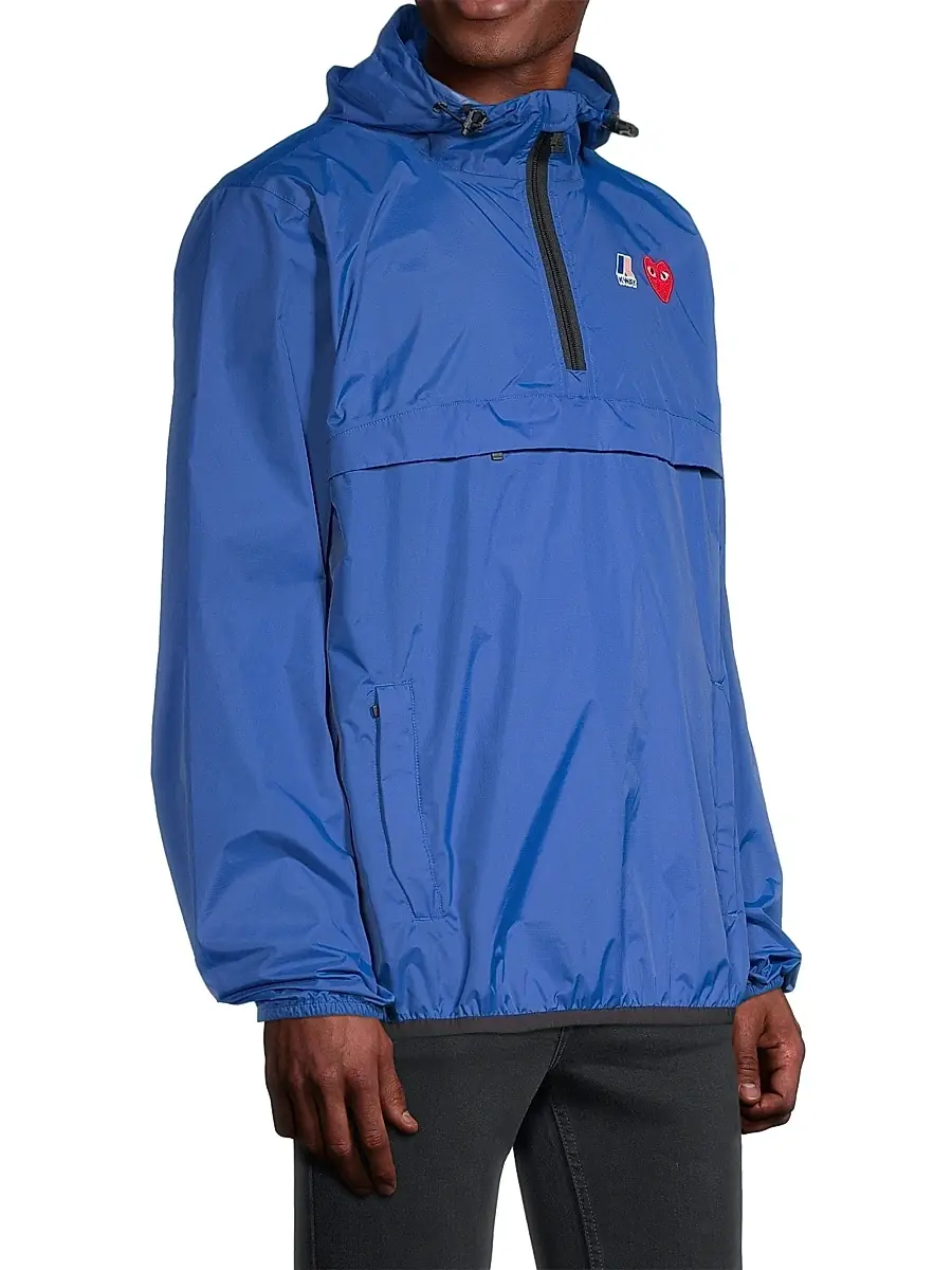 Comme des Garçons PLAY Men K-Way Half-Zip Hoodie | Thumbnail 4 Comme des Garçons PLAY Men K-Way Half-Zip Hoodie | Thumbnail 4