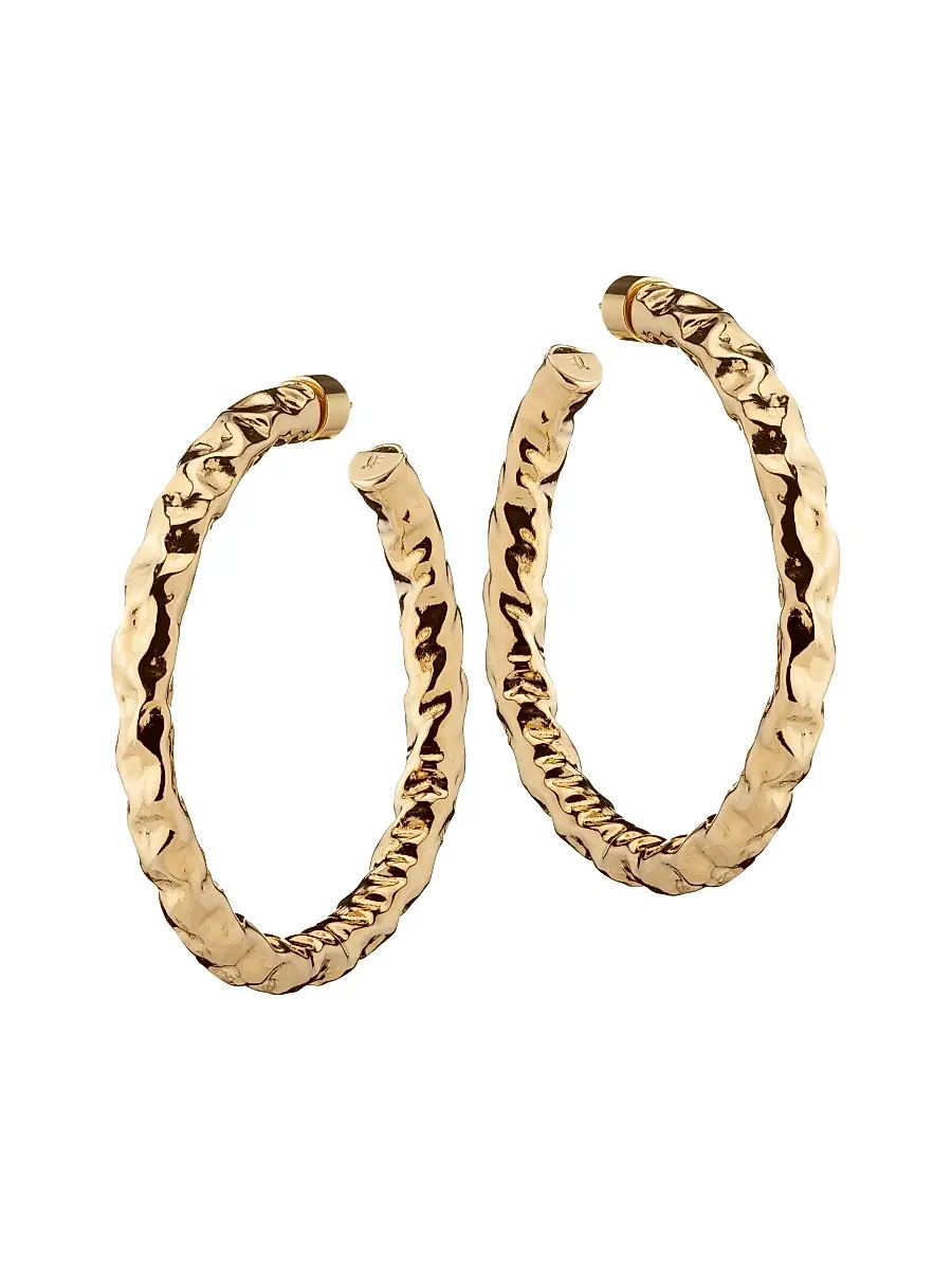 Jennifer Fisher Women's Maeve 10K-Gold-Plated Petite Hoop Earrings