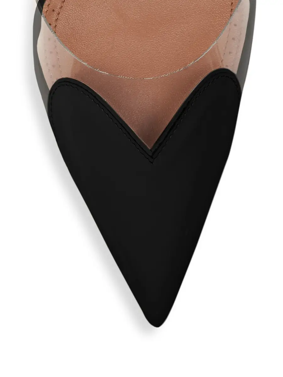 Alaïa Women's Le Coeur 90MM PVC Mules - Noir | Thumbnail 3 Alaïa Women's Le Coeur 90MM PVC Mules - Noir | Thumbnail 3