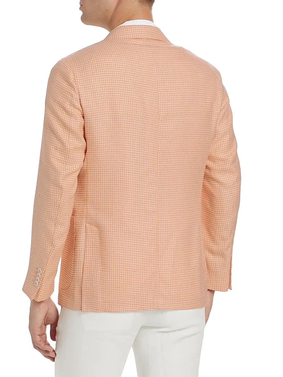 Saks Fifth Avenue Men's COLLECTION Houndstooth Wool-Blend Two-Button Sport Coat | Thumbnail 5 Saks Fifth Avenue Men's COLLECTION Houndstooth Wool-Blend Two-Button Sport Coat | Thumbnail 5