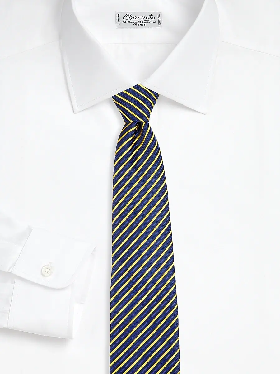 Charvet Men's Striped Silk Tie | Thumbnail 2