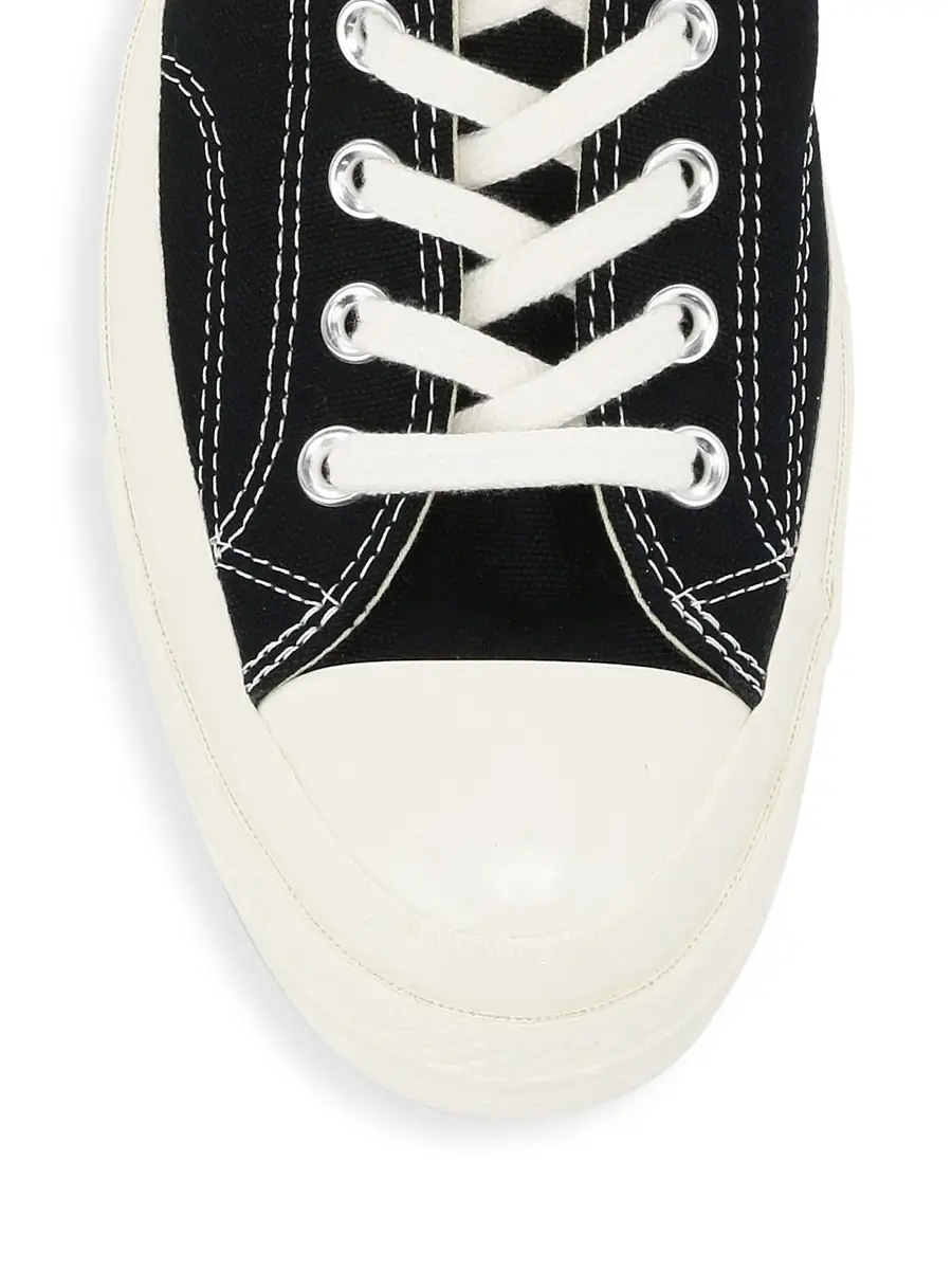 Comme des Garçons PLAY Unisex CdG PLAY x Converse Men's Chuck Taylor All Star One Heart Low-Top Sneakers - Beige | Thumbnail 3