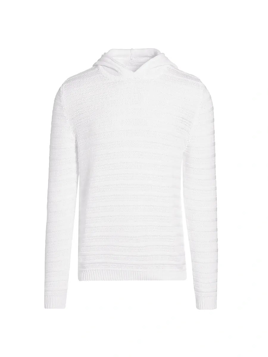 Saks Fifth Avenue Men's COLLECTION Ridge Stitch Sweater Hoodie