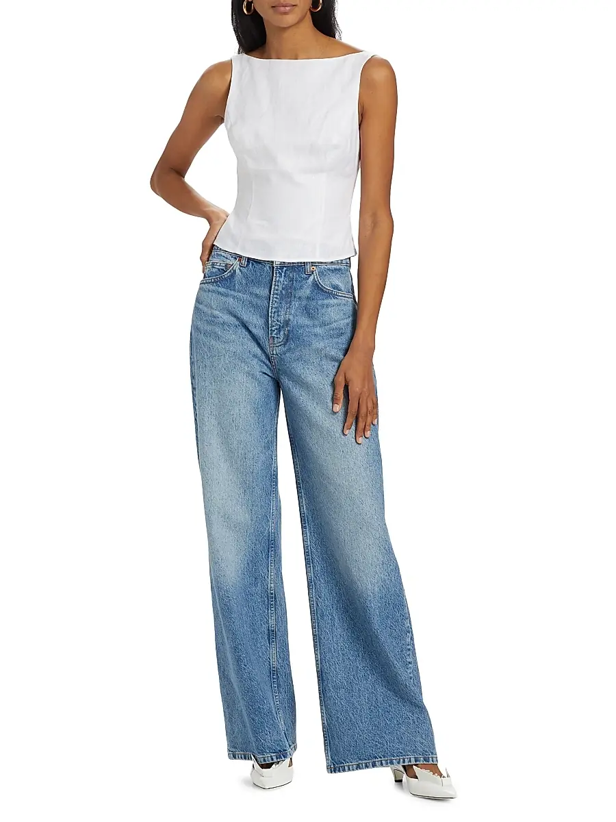 Reformation Women's Cary High-Rise Wide-Leg Jeans | Thumbnail 2 Reformation Women's Cary High-Rise Wide-Leg Jeans | Thumbnail 2