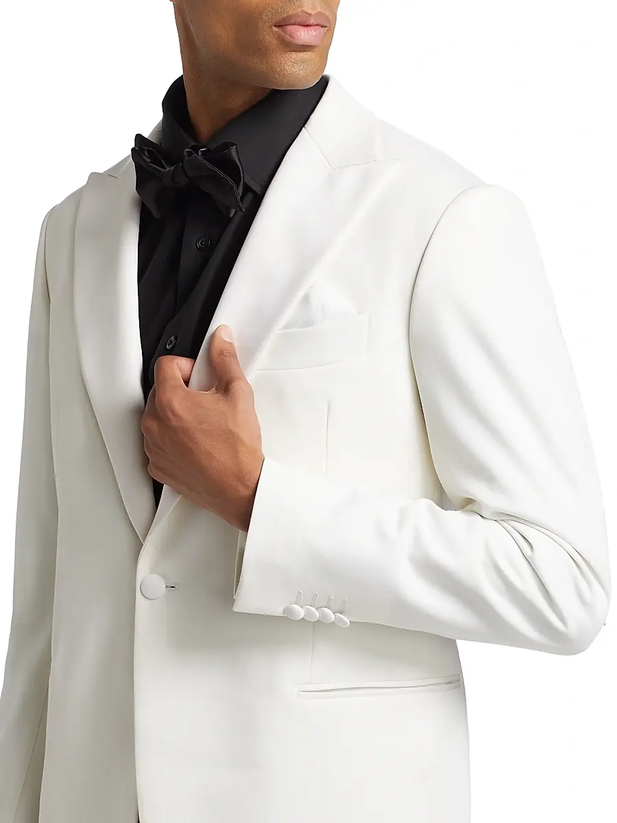 Saks Fifth Avenue Men's COLLECTION Wool Single-Breasted Blazer | Thumbnail 6 Saks Fifth Avenue Men's COLLECTION Wool Single-Breasted Blazer | Thumbnail 6