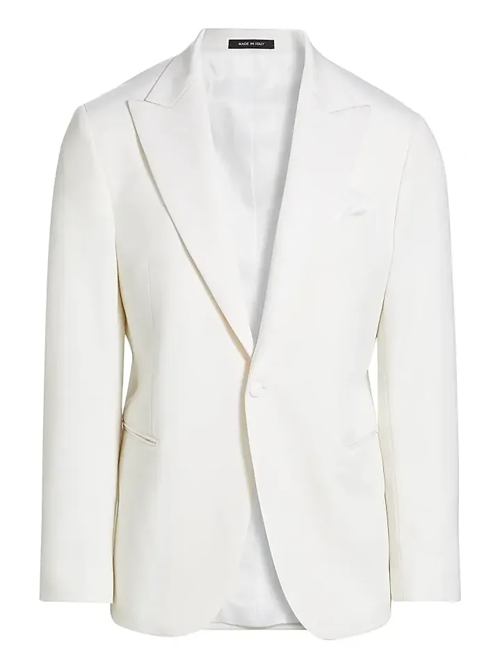 Men's COLLECTION Wool Single-Breasted Blazer Men's COLLECTION Wool Single-Breasted Blazer