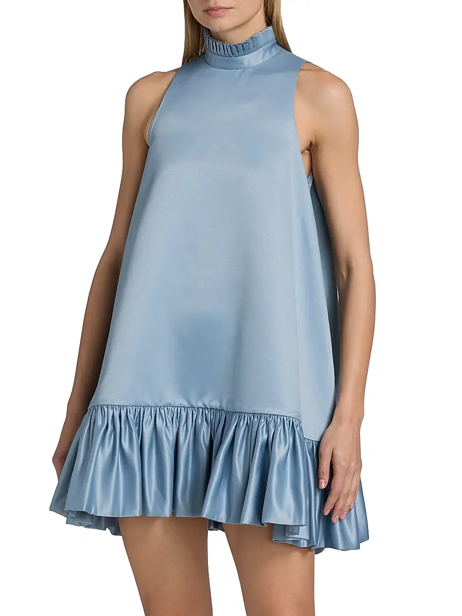 AZEEZA Women's Alcott Silk Trapeze Minidress | Thumbnail 3 AZEEZA Women's Alcott Silk Trapeze Minidress | Thumbnail 3
