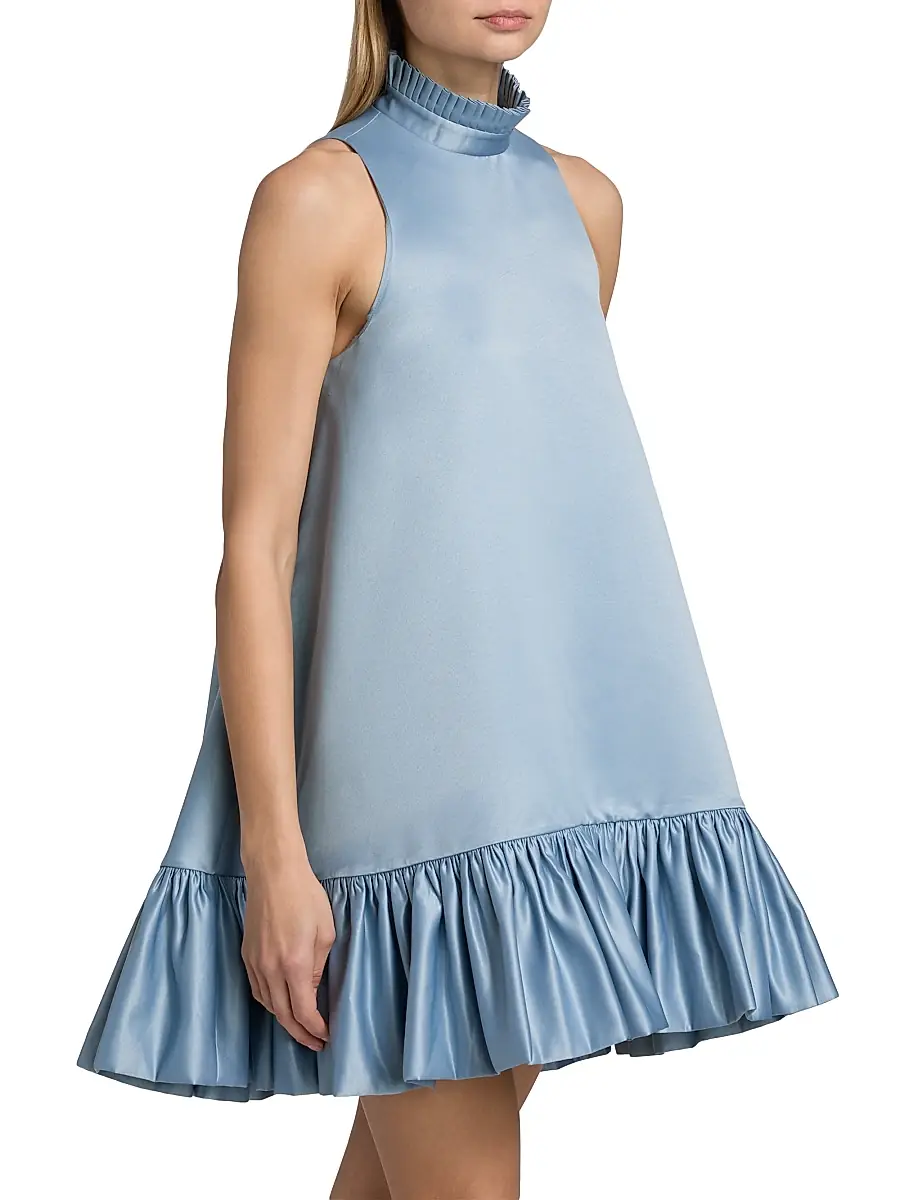 AZEEZA Women's Alcott Silk Trapeze Minidress | Thumbnail 4 AZEEZA Women's Alcott Silk Trapeze Minidress | Thumbnail 4