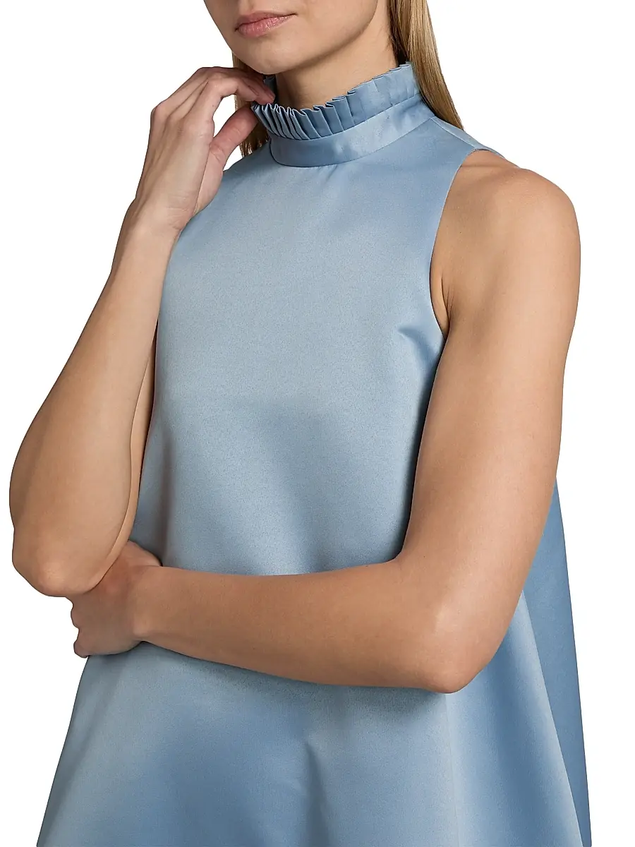 AZEEZA Women's Alcott Silk Trapeze Minidress | Thumbnail 6 AZEEZA Women's Alcott Silk Trapeze Minidress | Thumbnail 6