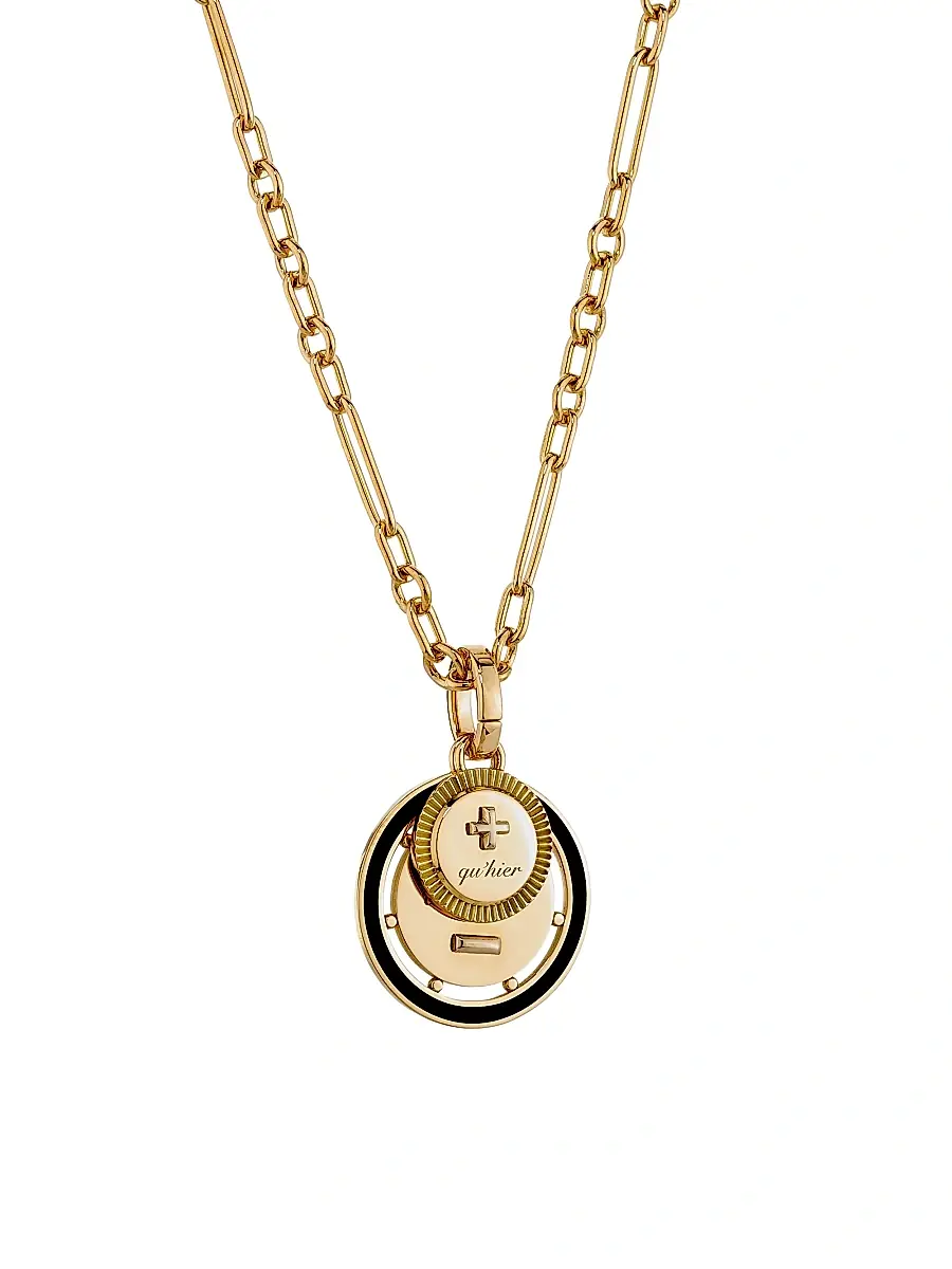 Foundrae Women's Ever Growing Vivacity 18K Yellow Gold & Ceramic Pendant Necklace