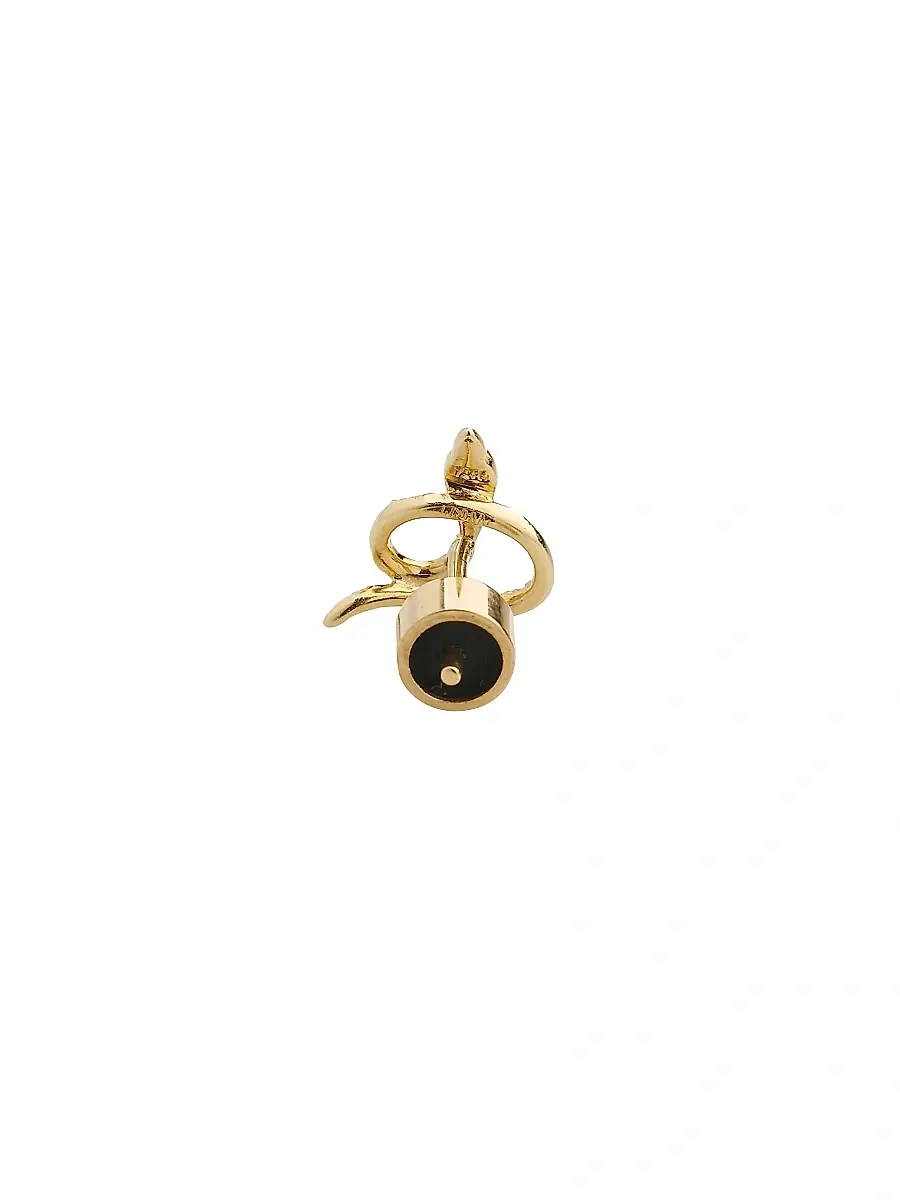 Ileana Makri Women's Snake 18K Yellow Gold, White Diamond & Tsavorite Stud Earrings - Yellow Gold | Thumbnail 4 Ileana Makri Women's Snake 18K Yellow Gold, White Diamond & Tsavorite Stud Earrings - Yellow Gold | Thumbnail 4