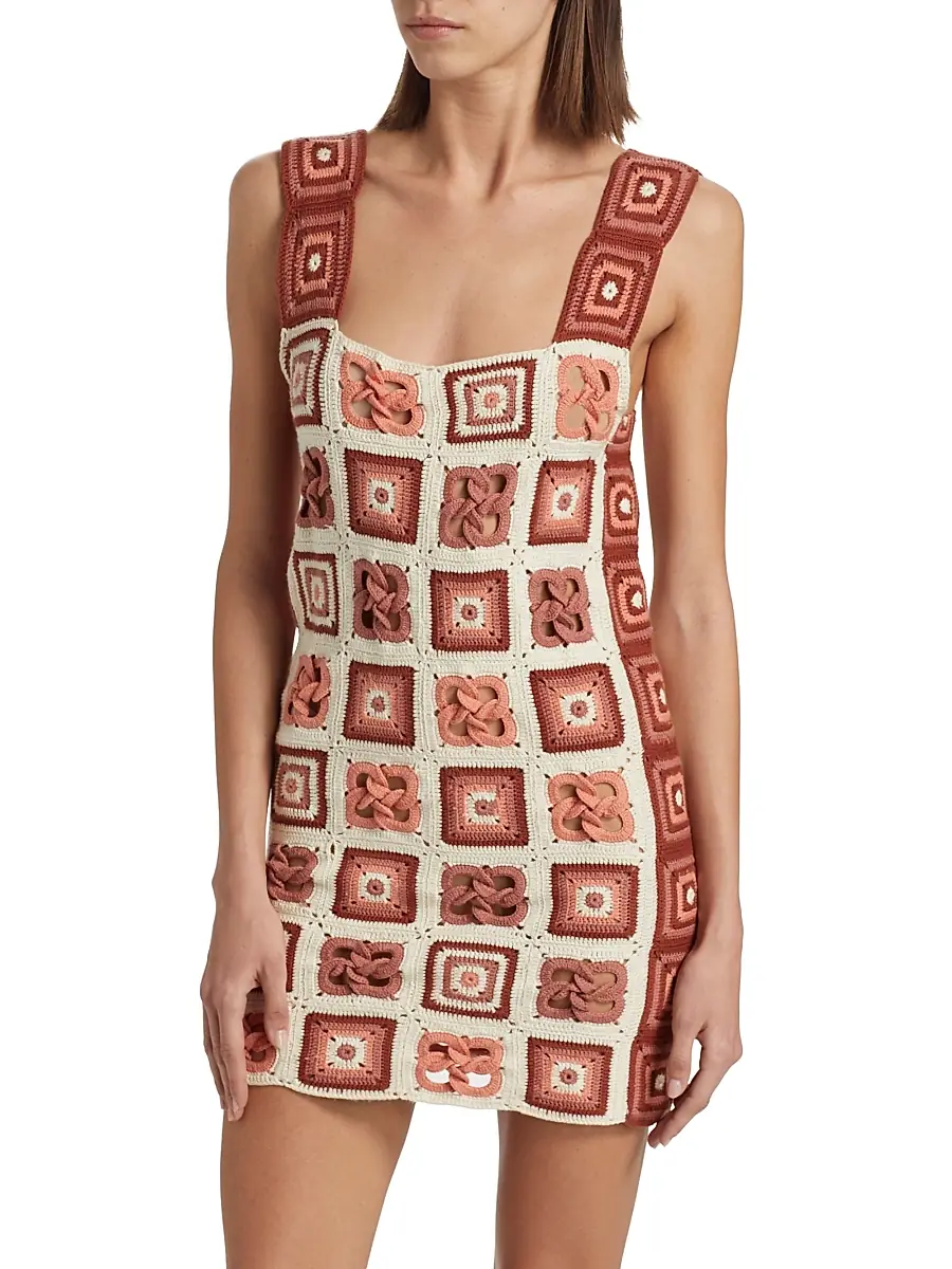 ESCVDO Women's Camino Santeria Crochet Minidress | Thumbnail 4 ESCVDO Women's Camino Santeria Crochet Minidress | Thumbnail 4