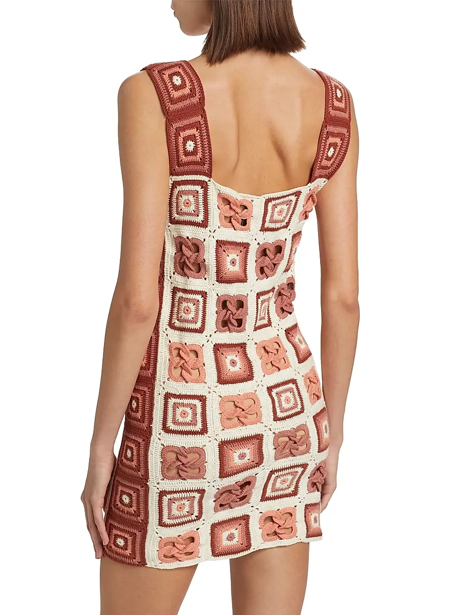 ESCVDO Women's Camino Santeria Crochet Minidress | Thumbnail 5 ESCVDO Women's Camino Santeria Crochet Minidress | Thumbnail 5