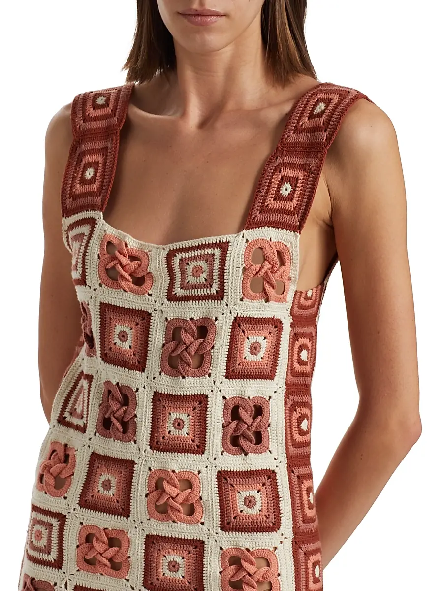 ESCVDO Women's Camino Santeria Crochet Minidress | Thumbnail 6 ESCVDO Women's Camino Santeria Crochet Minidress | Thumbnail 6