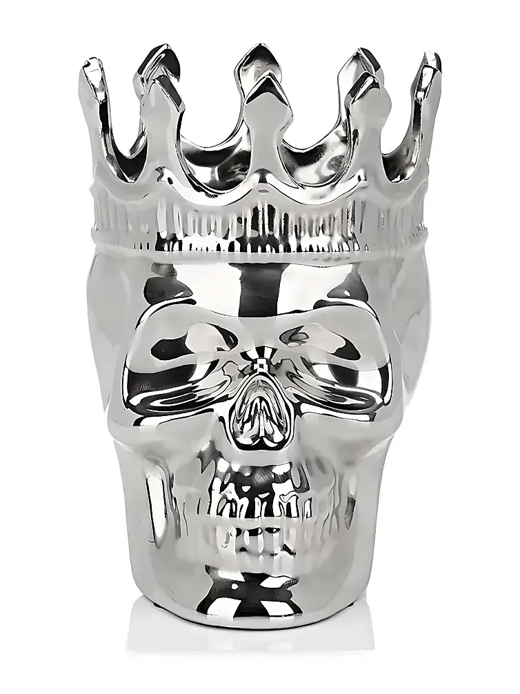 Thompson Ferrier Thé Aroma Silver Maximilien Skull Candle