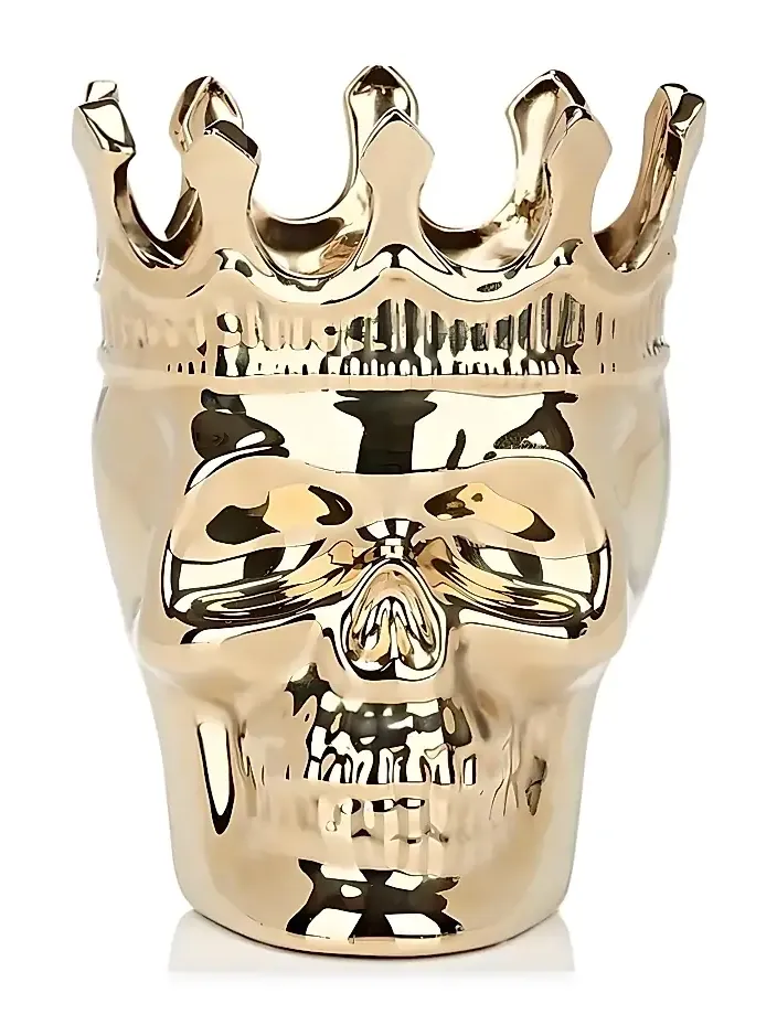 Thompson Ferrier Wood Charnel Gold Bonaparte Skull Candle