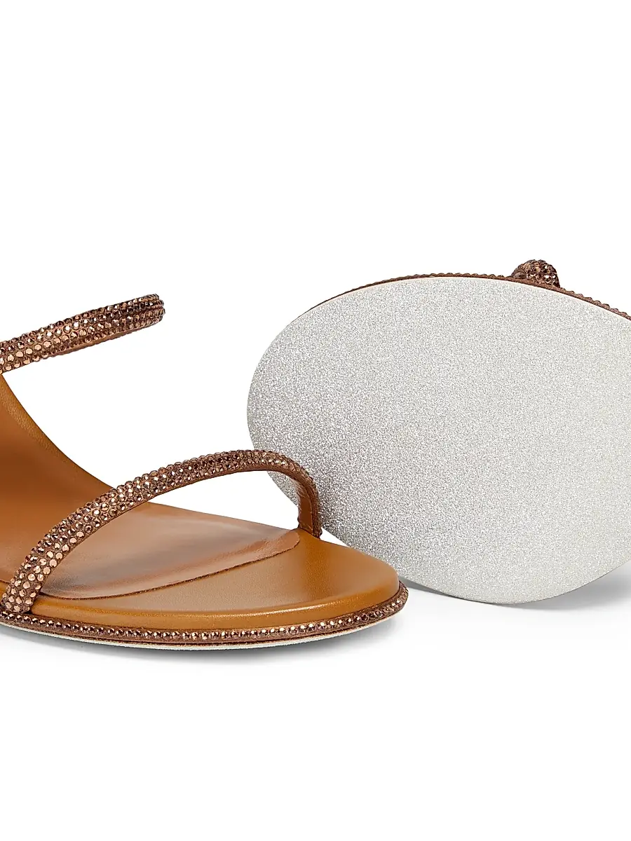 René Caovilla Women's Cleo 75MM Satin Sandals | Thumbnail 6 René Caovilla Women's Cleo 75MM Satin Sandals | Thumbnail 6