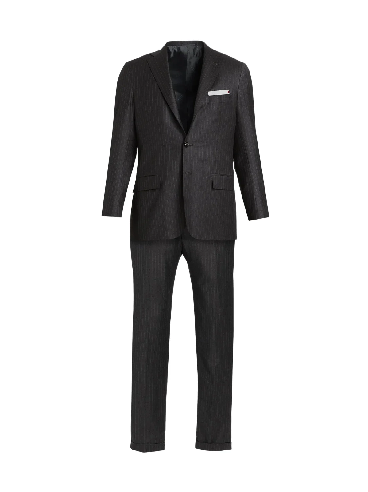Kiton Men's Wool Pinstriped Suit