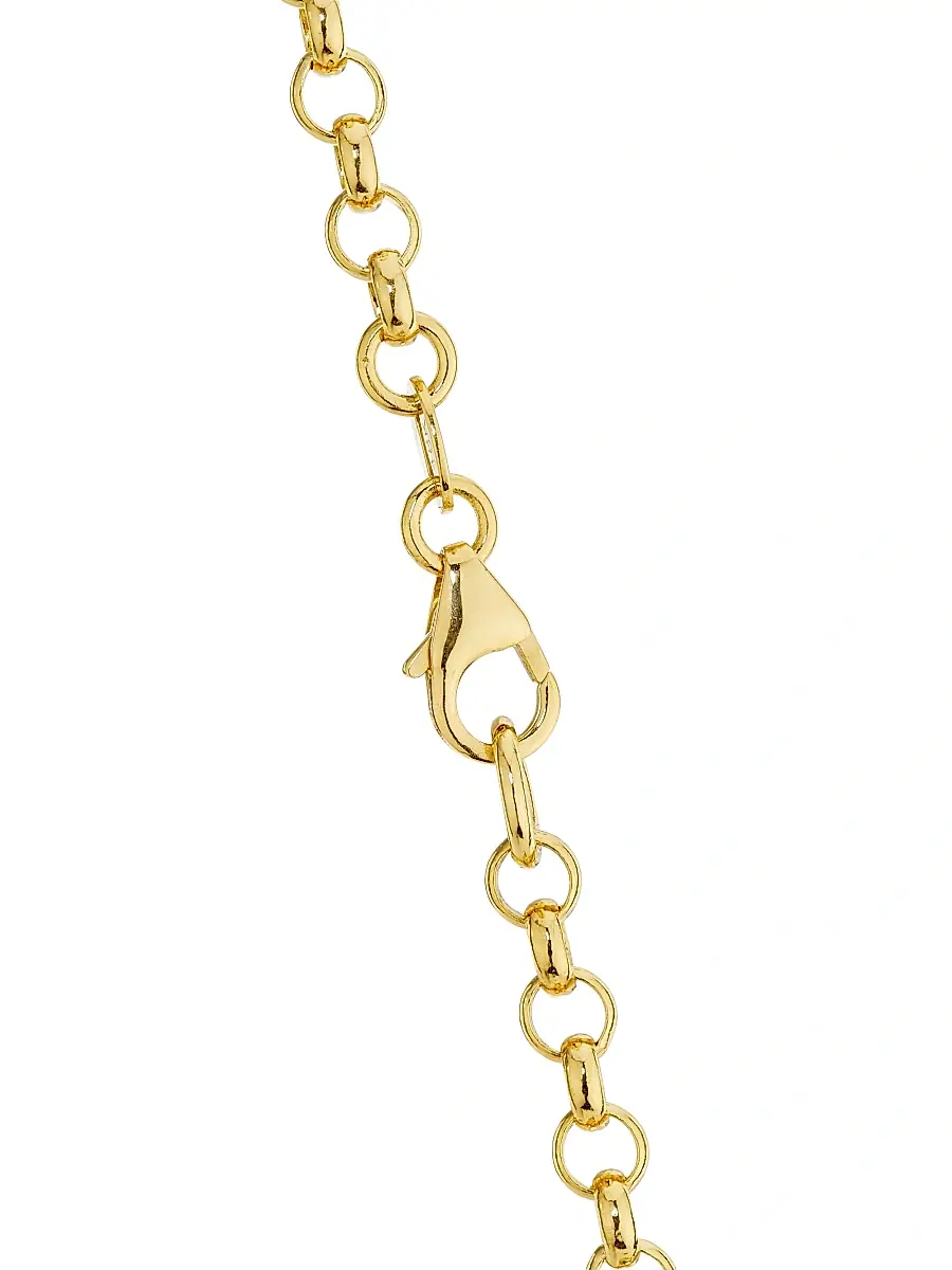 Foundrae Women's Wholeness & Internal Compass 18K Yellow Gold & 0.23 TCW Diamond Belcher Chain Necklace - Yellow Gold | Thumbnail 4 Foundrae Women's Wholeness & Internal Compass 18K Yellow Gold & 0.23 TCW Diamond Belcher Chain Necklace - Yellow Gold | Thumbnail 4
