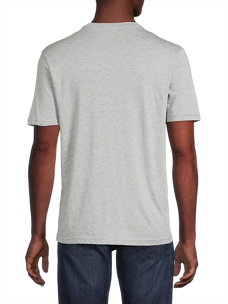 Saks Fifth Avenue Men's COLLECTION Basic Crewneck T-Shirt - Grey | Thumbnail 5 Saks Fifth Avenue Men's COLLECTION Basic Crewneck T-Shirt - Grey | Thumbnail 5