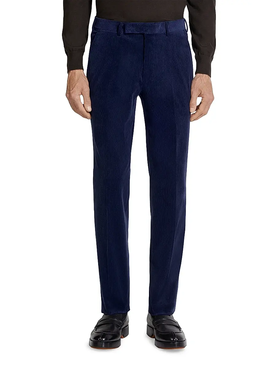 ZEGNA Men's Cashco Pants - Ink Blue | Thumbnail 4 ZEGNA Men's Cashco Pants - Ink Blue | Thumbnail 4