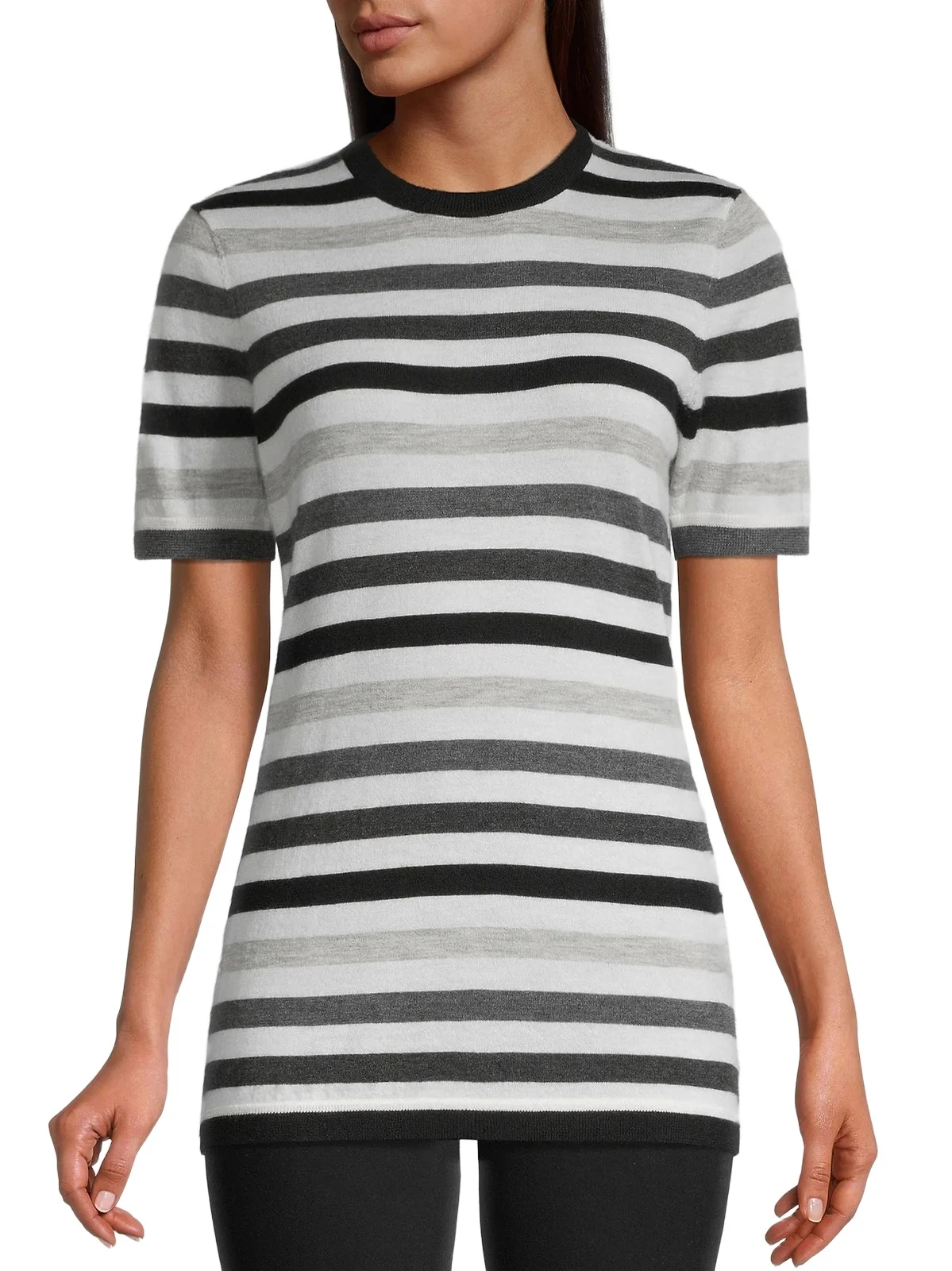 Hudson's Bay Company Women's Striped Cashmere Sweater