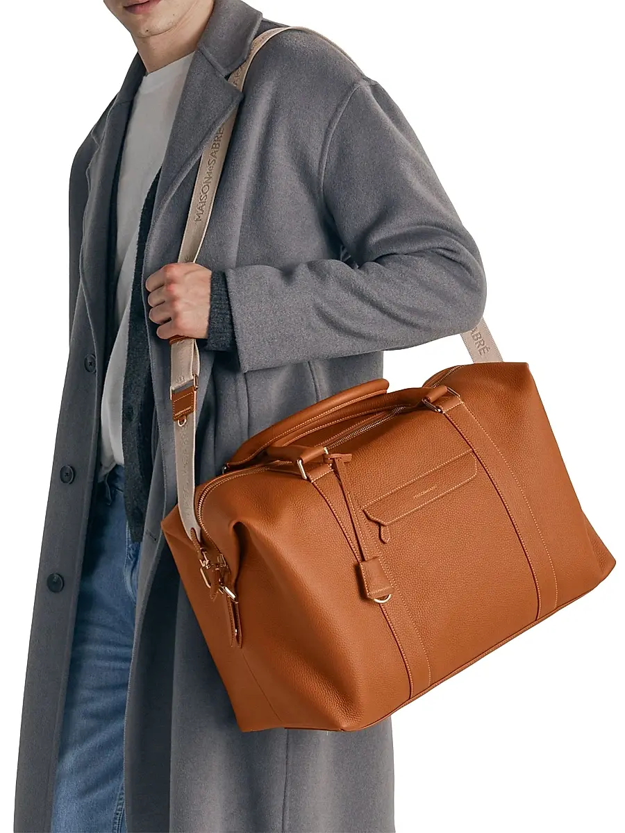 MAISON de SABRÉ Unisex Leather Duffle Bag | Thumbnail 3