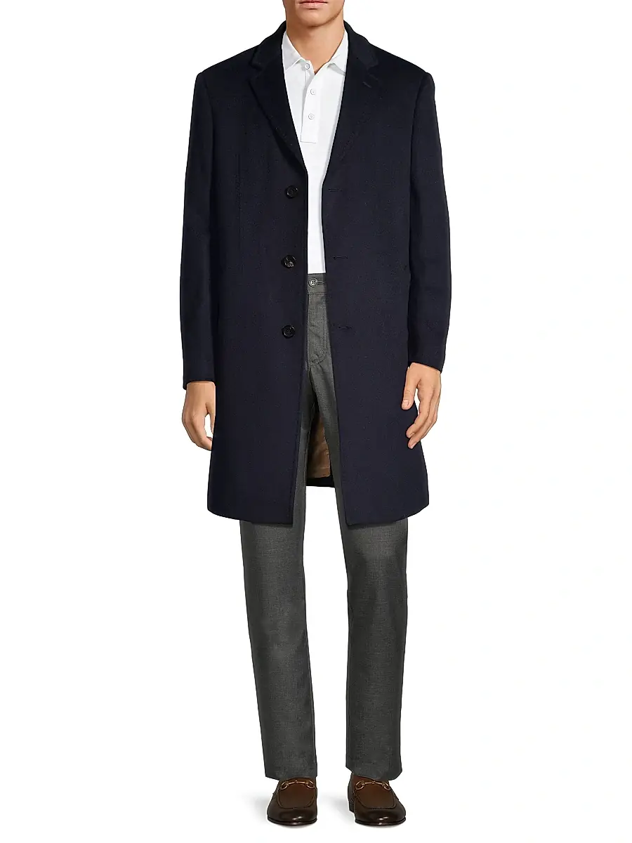 Cardinal Of Canada Men's Pierre Cashmere Topcoat | Thumbnail 2