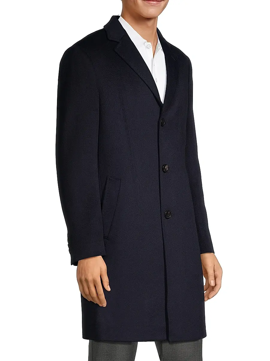 Cardinal Of Canada Men's Pierre Cashmere Topcoat | Thumbnail 4