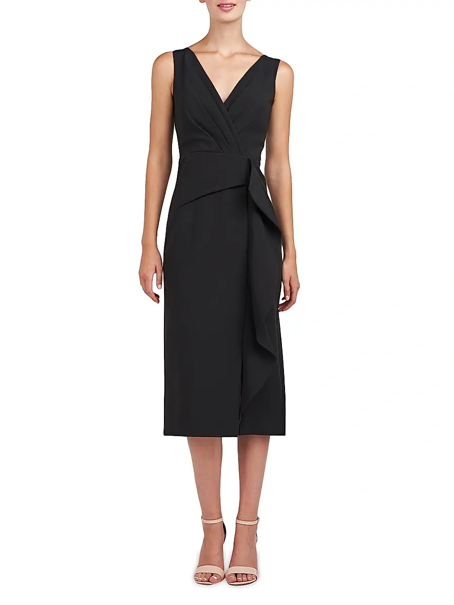Kay Unger Women's Brynn Stretch Crepe Sheath Dress | Thumbnail 2 Kay Unger Women's Brynn Stretch Crepe Sheath Dress | Thumbnail 2