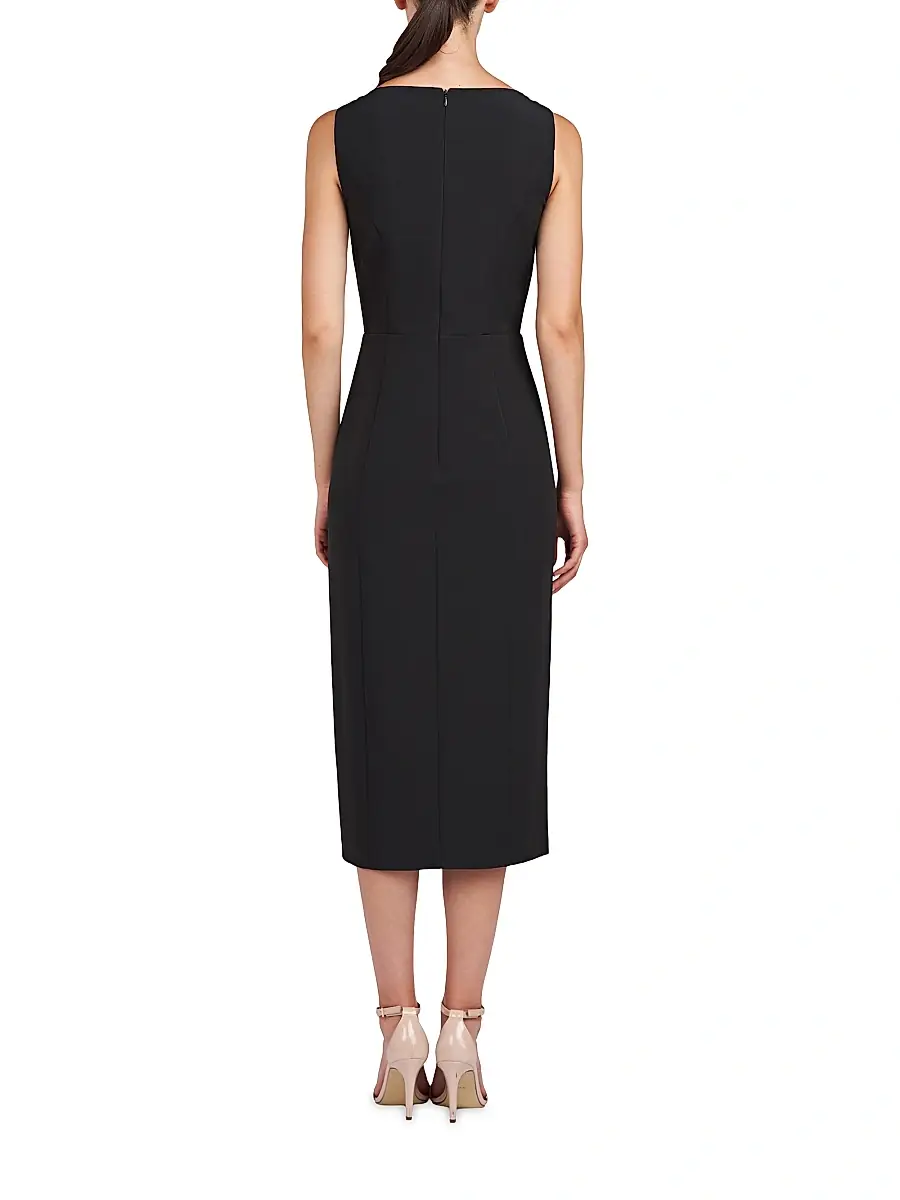 Kay Unger Women's Brynn Stretch Crepe Sheath Dress | Thumbnail 3 Kay Unger Women's Brynn Stretch Crepe Sheath Dress | Thumbnail 3