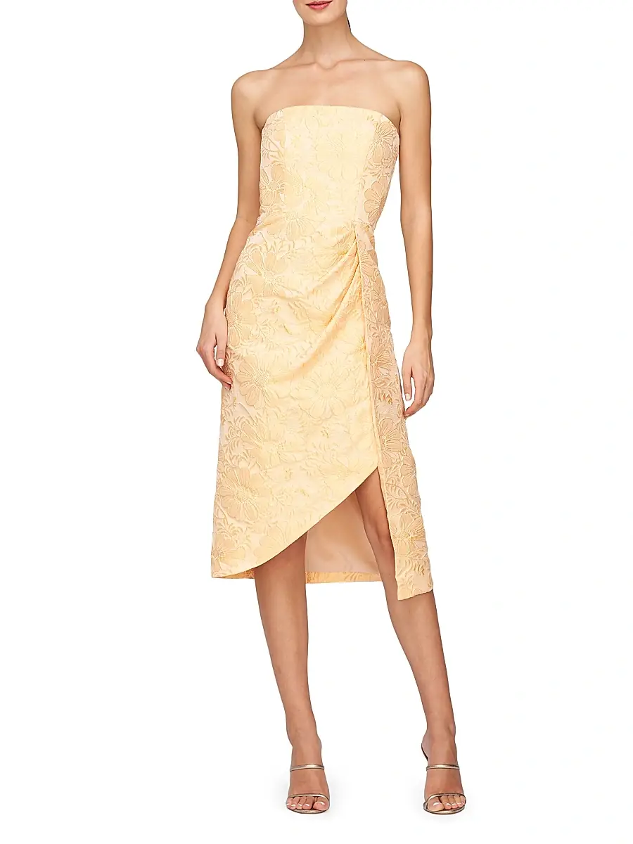Kay Unger Women's Lucy Jacquard Midi-Dress | Thumbnail 2 Kay Unger Women's Lucy Jacquard Midi-Dress | Thumbnail 2