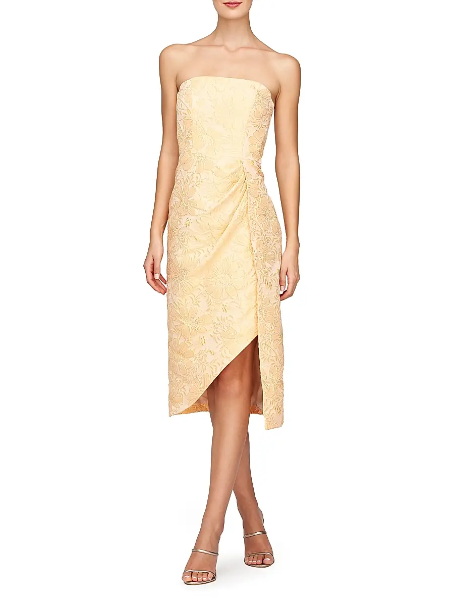 Kay Unger Women's Lucy Jacquard Midi-Dress | Thumbnail 3 Kay Unger Women's Lucy Jacquard Midi-Dress | Thumbnail 3