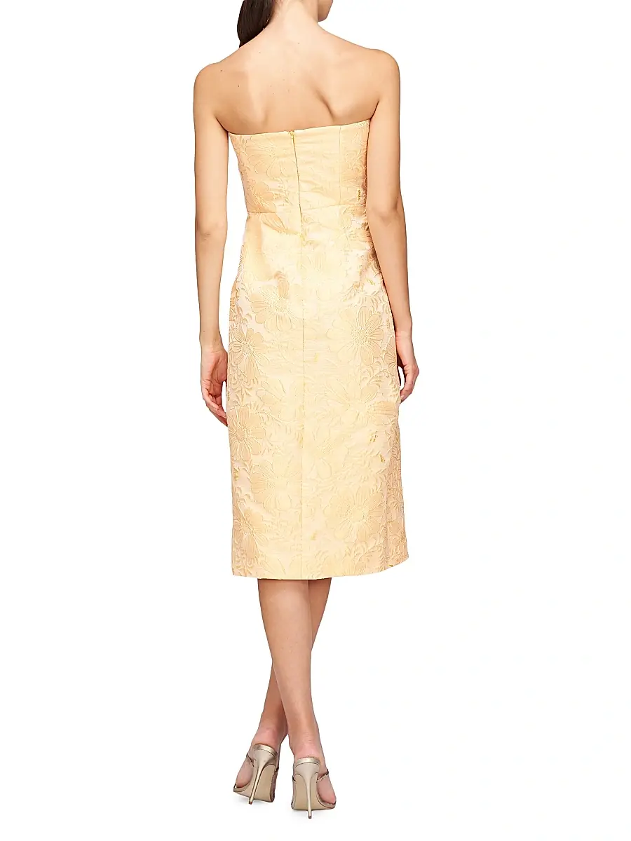 Kay Unger Women's Lucy Jacquard Midi-Dress | Thumbnail 5 Kay Unger Women's Lucy Jacquard Midi-Dress | Thumbnail 5