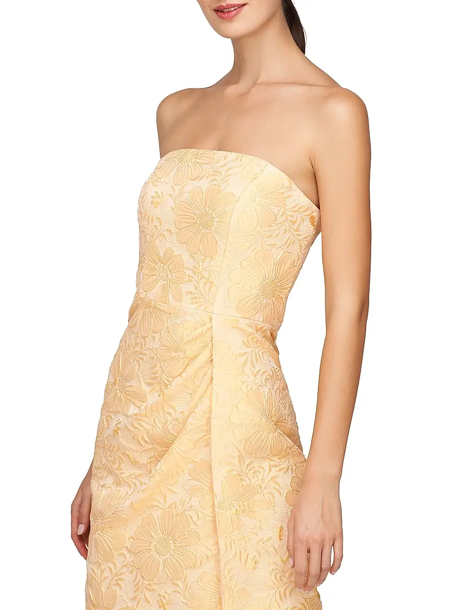 Kay Unger Women's Lucy Jacquard Midi-Dress | Thumbnail 7 Kay Unger Women's Lucy Jacquard Midi-Dress | Thumbnail 7