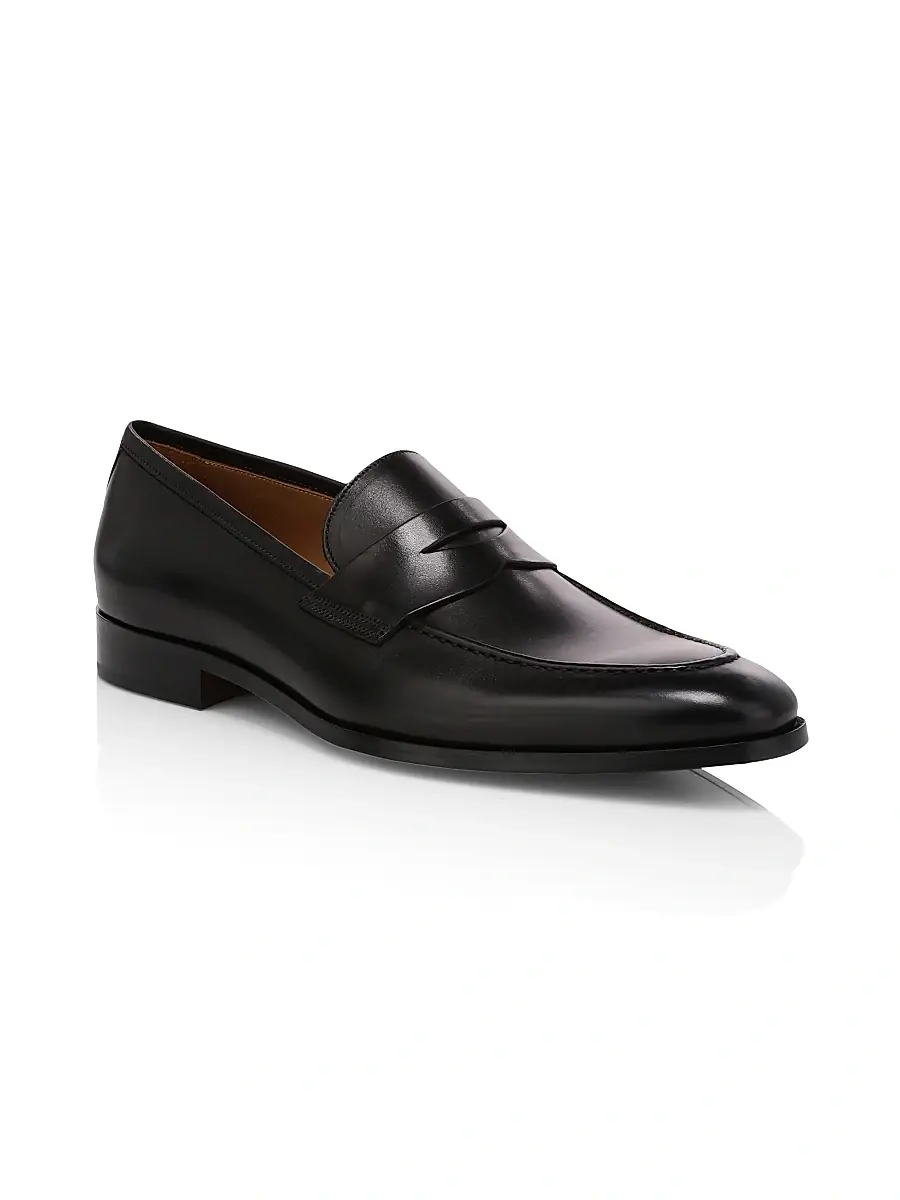 To Boot New York Men's Tesoro Leather Penny Loafers | Thumbnail 2