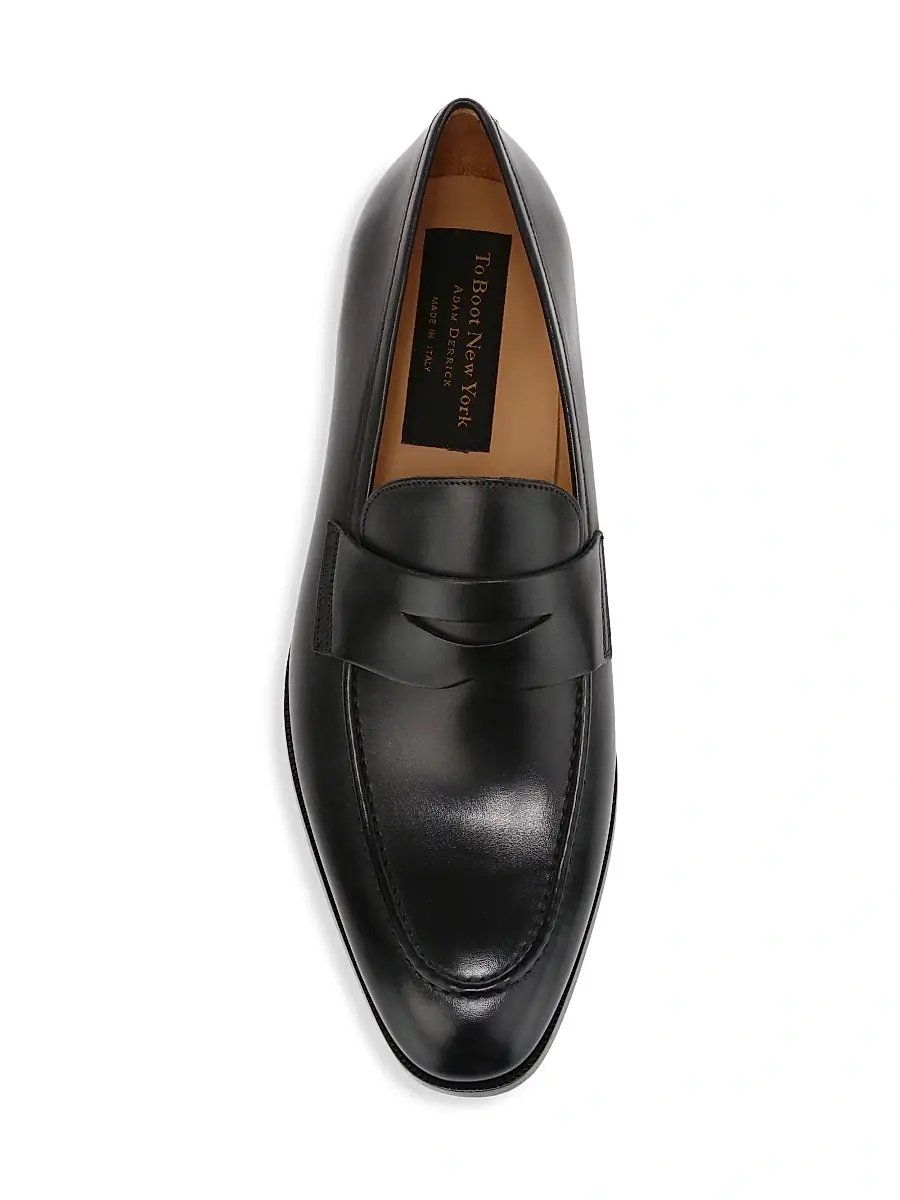 To Boot New York Men's Tesoro Leather Penny Loafers | Thumbnail 5