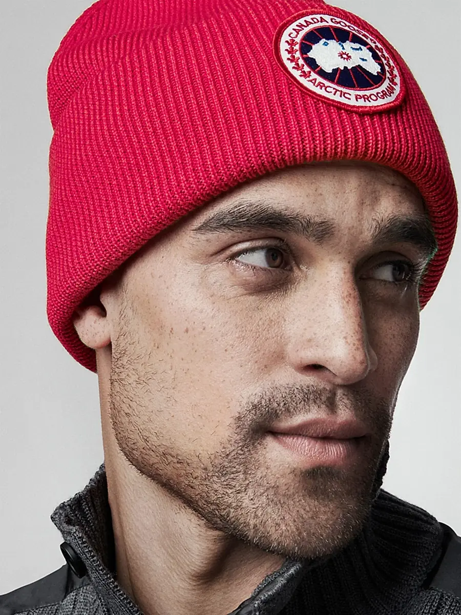 Canada Goose Men's Arctic Disc Wool Beanie | Thumbnail 2 Canada Goose Men's Arctic Disc Wool Beanie | Thumbnail 2