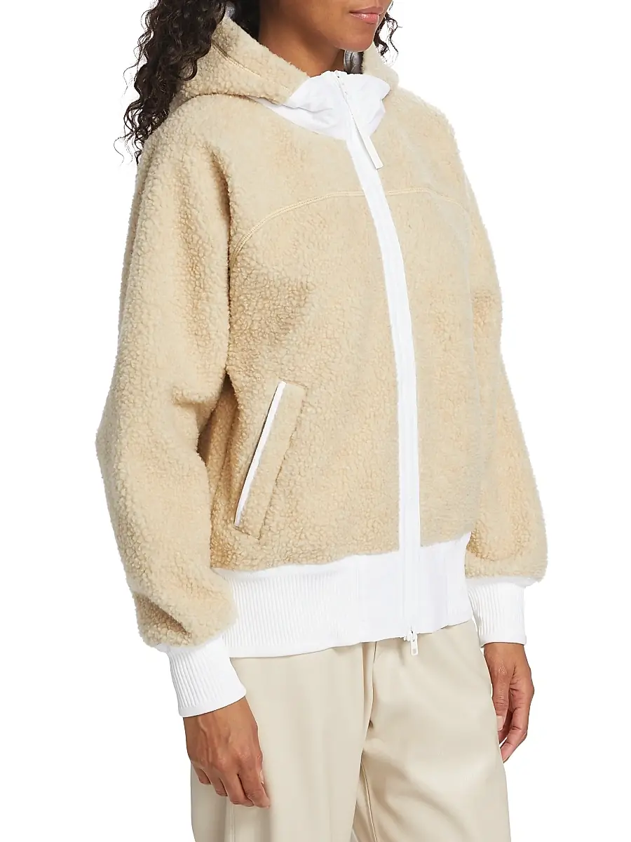 Canada Goose Women's Simcoe Fleece High-Neck Hooded Jacket | Thumbnail 4