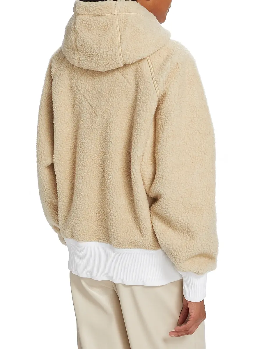 Canada Goose Women's Simcoe Fleece High-Neck Hooded Jacket | Thumbnail 5