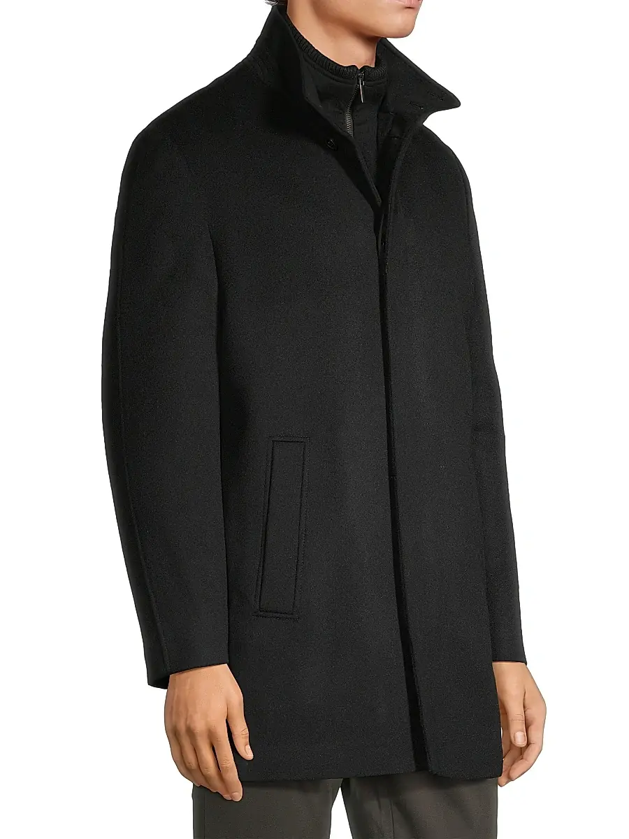 Cardinal Of Canada Men's Mont Royal Wool & Cashmere Car Coat | Thumbnail 4 Cardinal Of Canada Men's Mont Royal Wool & Cashmere Car Coat | Thumbnail 4