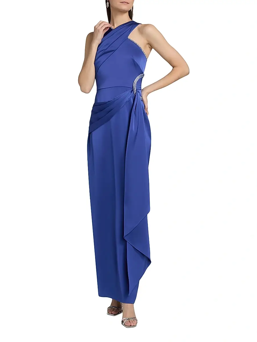THEIA Women's Cressida Halter Column Gown | Thumbnail 2 THEIA Women's Cressida Halter Column Gown | Thumbnail 2