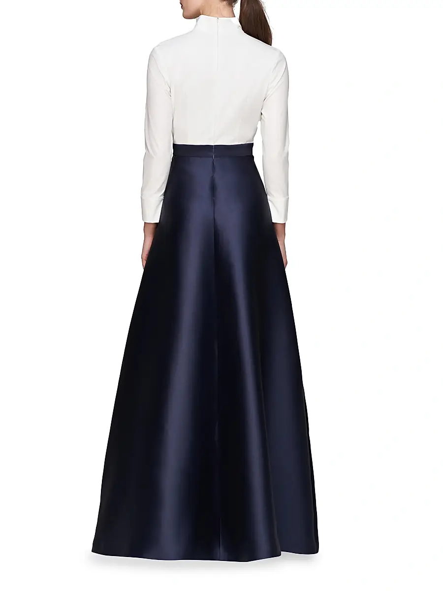 Kay Unger Women's Phoebe Swan-Neck Gown | Thumbnail 5 Kay Unger Women's Phoebe Swan-Neck Gown | Thumbnail 5